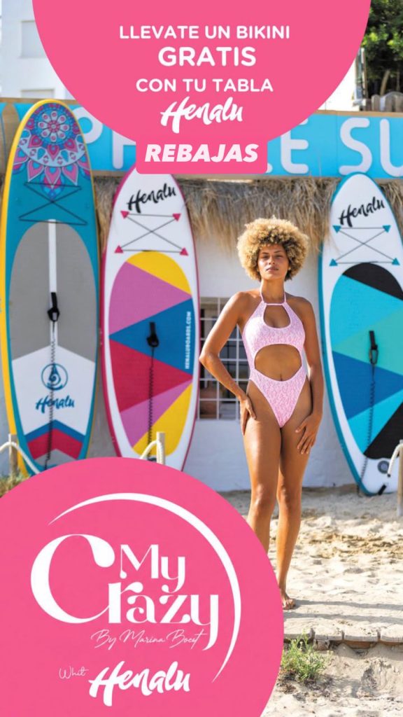bikini gratis con la compra de una tabla henalu